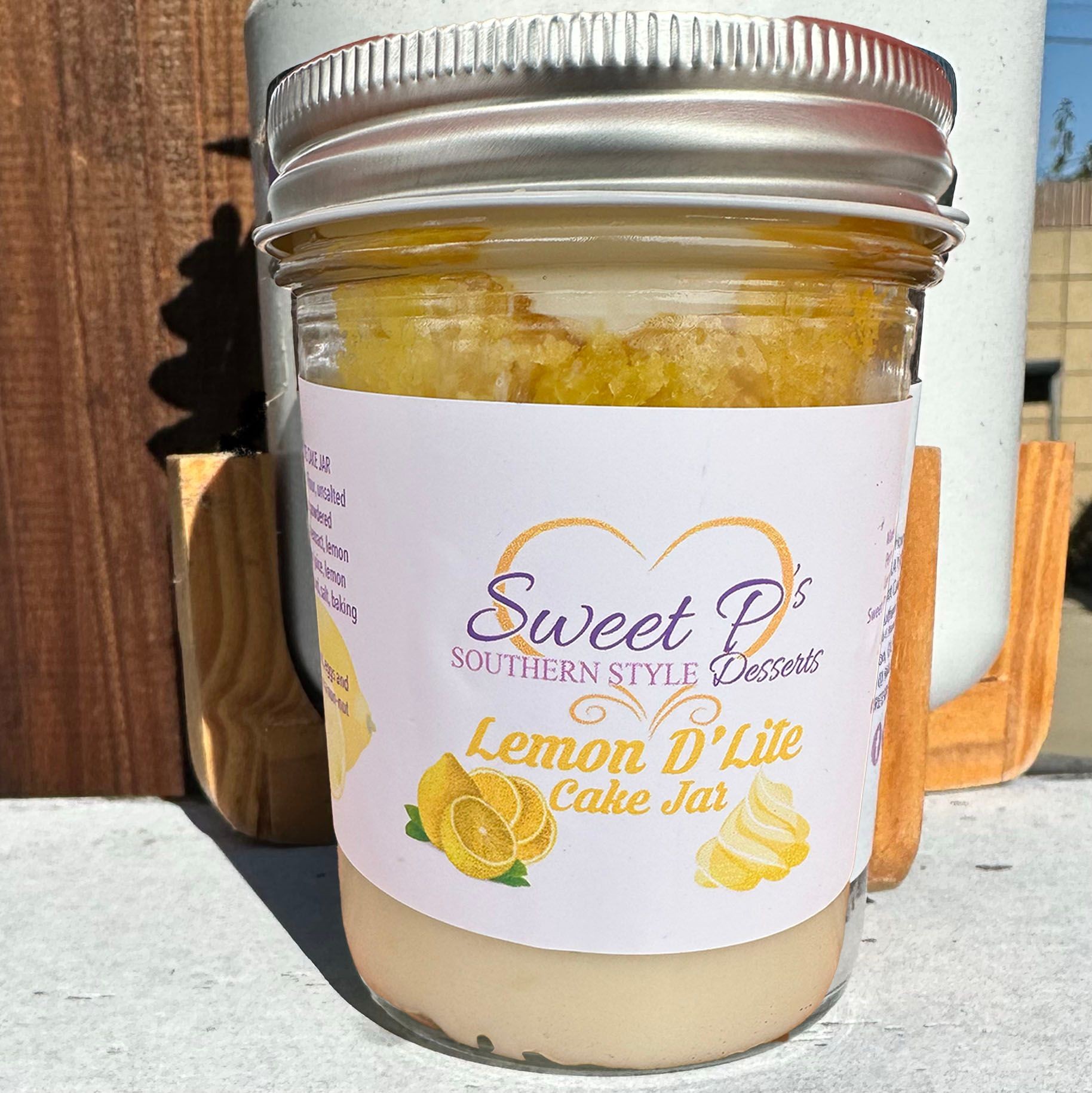 sweet p desserts lemon cake jar